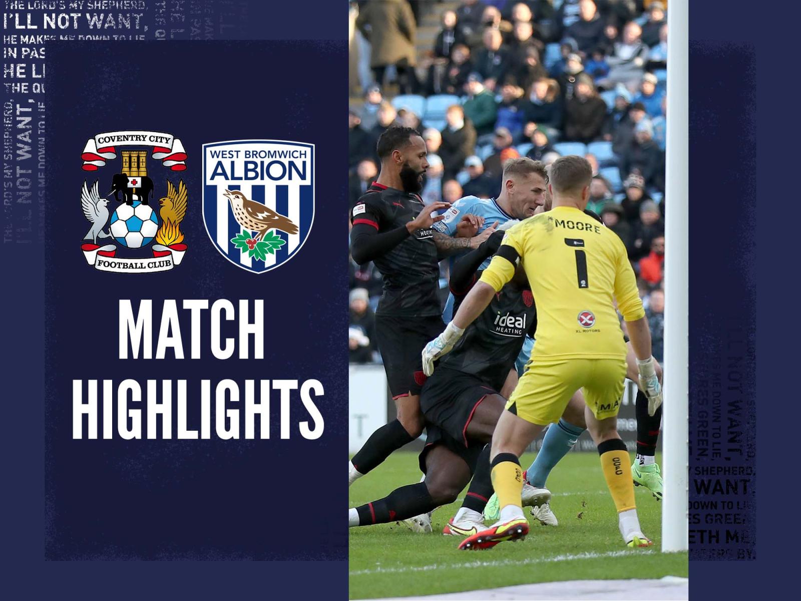 Coventry City V Albion Match Highlights | West Bromwich Albion